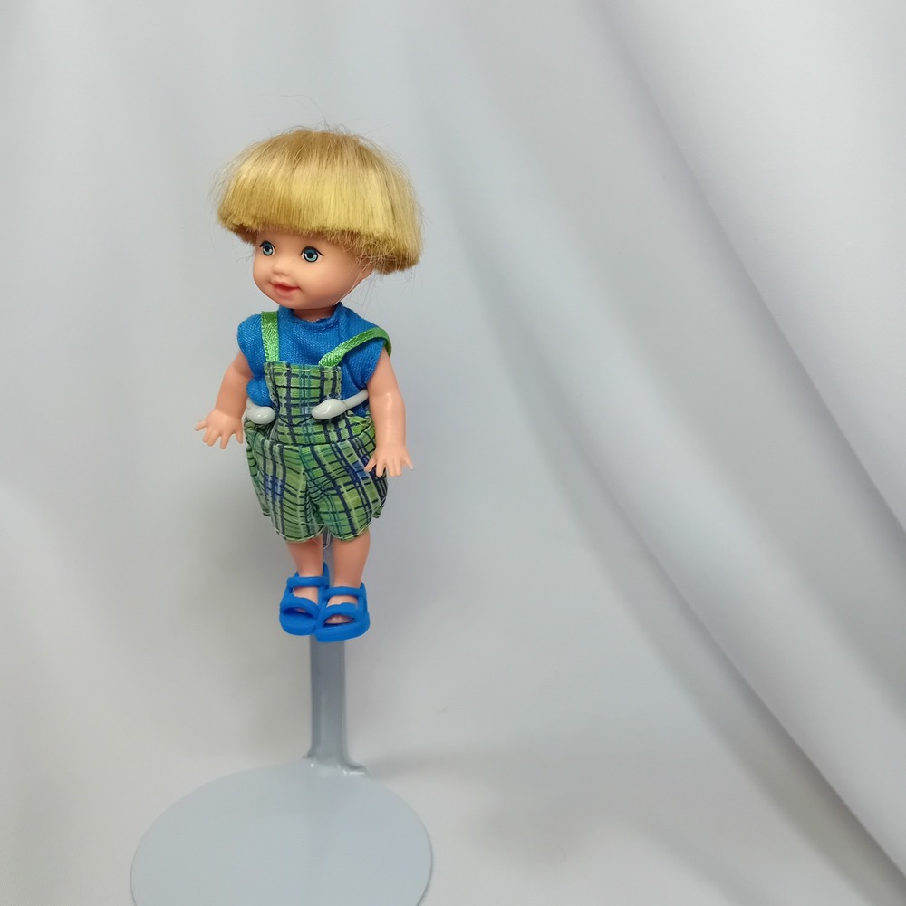 1996 VTG Y2K Tommy Baby Brother Of Ken Kelly Barbie Friend Babydoll Redressed 4" - Picture 3 of 14